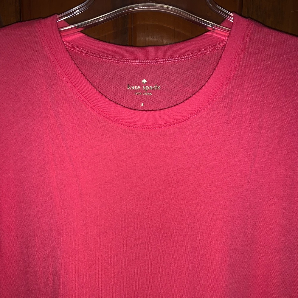 Kate Spade New York Pink Ruffle Sleeve Tee - Picture 6 of 16